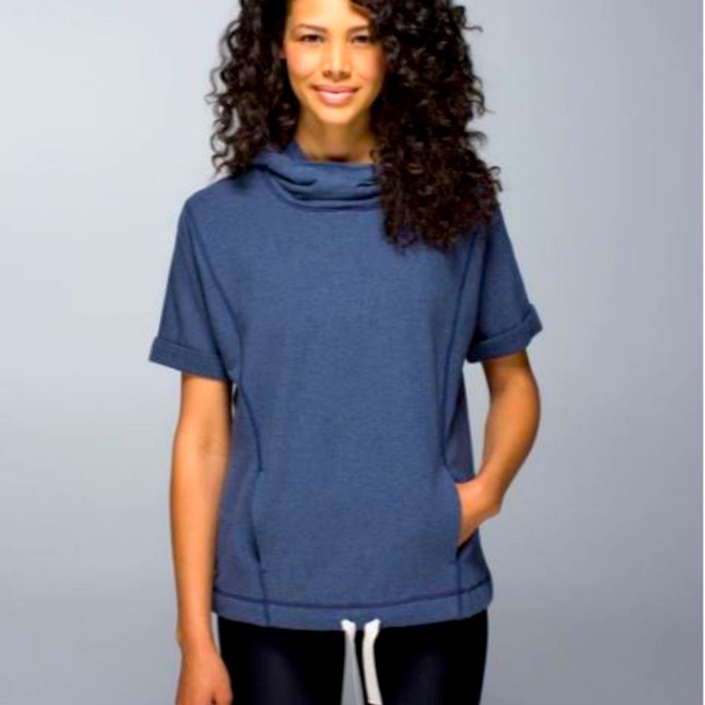 Lululemon Serenity Hoodie Heathered Cadet Blue